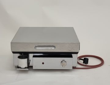 električni žar Furlan P450 PRO z visokim inox pokrovom in posodico za olje