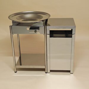 Plinska kotlovina Furlan PK610 PRO z inox kroznikom fi 60 cm, nogami, spodnjo polico in inox boxom