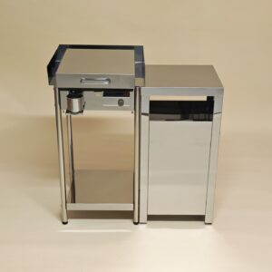 Furlan P350 PRO plinski zar z inox dodatki – visoki pokrov, scitnik, inox box