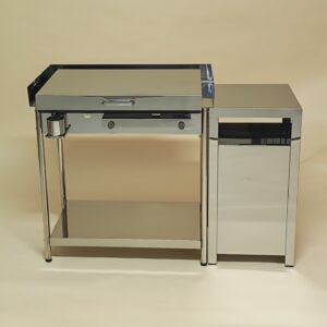 Plinski zar Furlan P700 PRO inox 70x45 cm z inox boxom, pokrovom in scitnikom