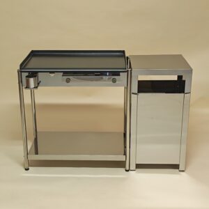 Plinski zar Furlan P700 PRO inox 70x45 cm z nogami, spodnjo polico in inox boxom